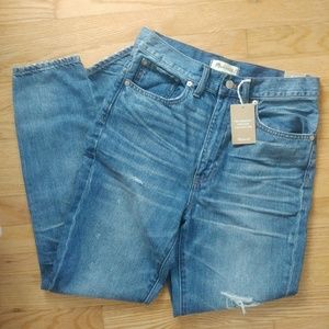 NWT Madewell High Rise Distressed Skinny Jeans
